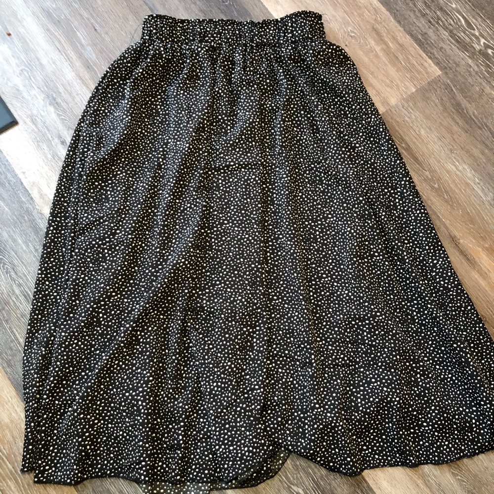 Black Polka Dot Women's Skirt Size 4/6